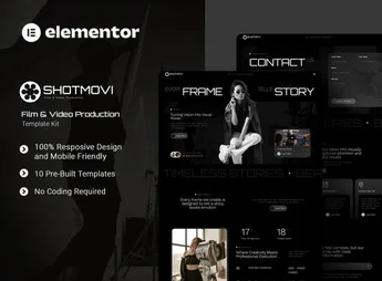 Shotmovi – Film & Video Production Elementor Template Kit