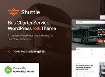Shuttle – Bus Charter Service FSE WordPress Theme