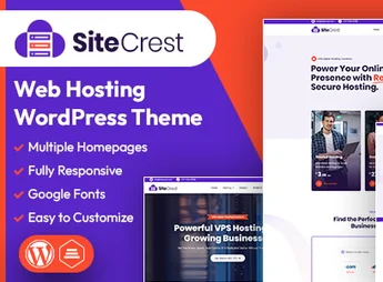 SiteCrest | Web Hosting WordPress & WHMCS Theme