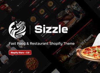 Sizzle – Fast Food & Restaurant Shopify Theme