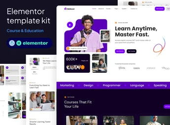 Skilloost – Ecourse & Education elementor Template kit