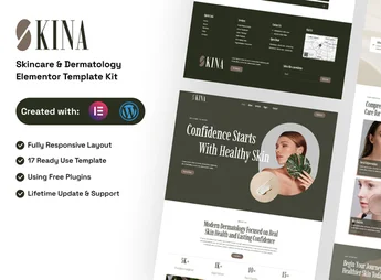 Skina – Skincare & Dermatology Elementor Template Kit