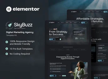 Skybuzz – Digital Marketing Agency Elementor Template Kit