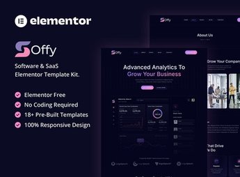 Soffy – Software & SaaS Elementor Template Kit