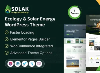 Solak – Ecology & Solar Energy WordPress Theme
