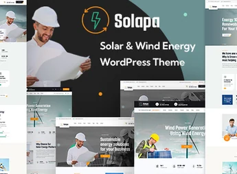 Solapa – Solar and Wind Energy WordPress Theme