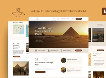 Soleya – Cultural & Historical Egypt Travel Elementor Pro Template Kit