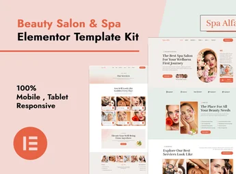 SpaAlfa – Beauty Salon & Spa Elementor Pro Template Kit
