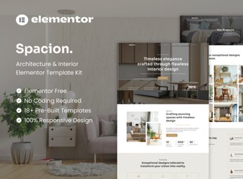 Spacion – Architecture & Interior Elementor Template Kit