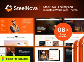 SteelNova – Modern Factory & Industrial WordPress Theme