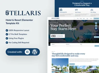 Stellaris – Hotel & Resort Elementor Template Kit