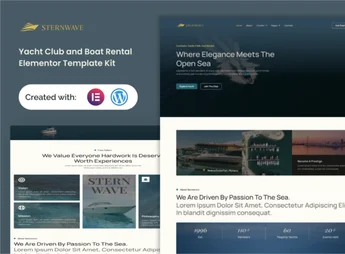 Sternwave – Yacht Club and Boat Rental Elementor Template Kit