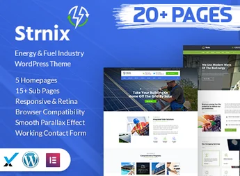Strnix – Solar and Green Energy WordPress Theme