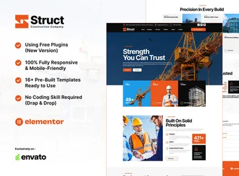 Struct – Construction Elementor Template Kit
