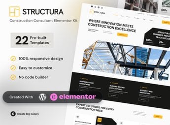 Structura – Construction Consultant Elementor Template Kit