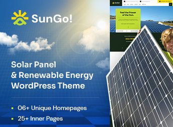 Sungo – Ecology & Solar Energy WordPress Theme