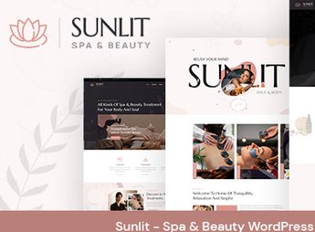Sunlit – Spa & Beauty WordPress Theme