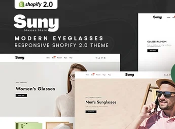 Suny – Modern EyeGlasses Responsive Shopify 2.0 Theme