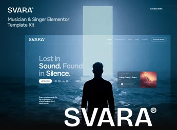 Svara – Musician & Singer Elementor Template Kit