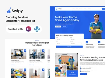 Swipy – Cleaning Services Elementor Template kit