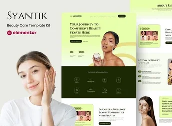Syantik – Beauty Product Elementor Template Kit