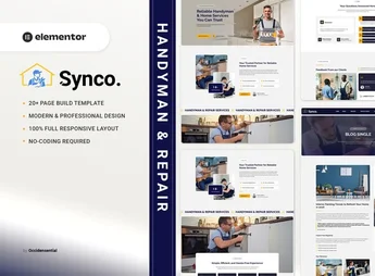 Synco – Handyman & Repair Elementor Template Kit