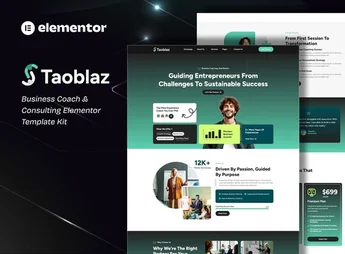 Taoblaz – Business Coach & Consulting Elementor Template Kit