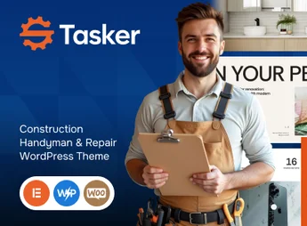 Tasker – Construction Handyman & Repair WordPress Theme