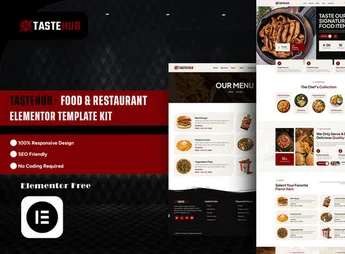 Tastehub – Food & Restaurant Elementor Template Kit