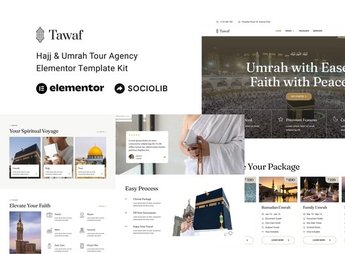 Tawaf – Hajj & Umrah Tour Agency Elementor Template Kit