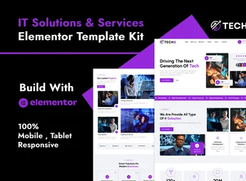 TechX – IT Solutions & Services Company Elementor Template Kit