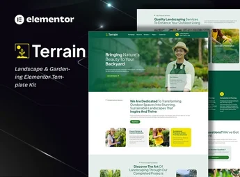Terrain – Landscape & Gardening Elementor Template Kit