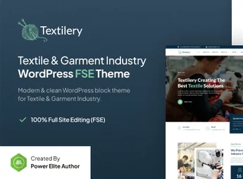 Textilery – Textile & Garment Industry FSE WordPress Theme