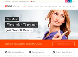 3Clicks – Responsive Multi-Purpose WordPress Theme