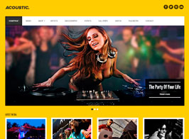 Acoustic – Premium Music WordPress Theme