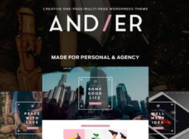 Andier – Responsive One & Multi Page Portfolio Theme