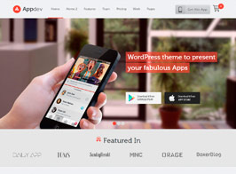 Appdev – Mobile App Showcase WordPress Theme