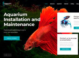 AquaPro | Aquarium Installation and Maintanance Services WordPress Theme + Store