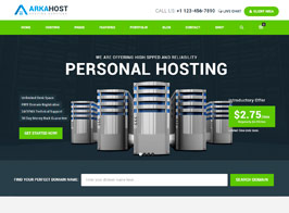 Arka Host – WHMCS Hosting, Shop & Corporate Theme