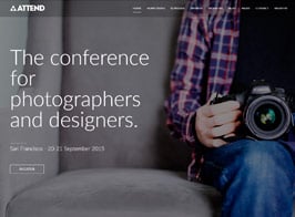 Attend – Conference & Event WordPress Theme