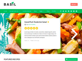 Basil – WordPress Recipes Theme