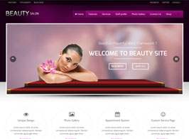 Beauty Salon Responsive WordPress Template