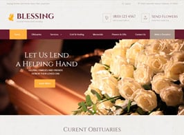 Blessing | Funeral Home Services & Cremation Parlor WordPress Theme