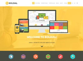 Boldial – Flat Creative Theme with 3D Portfolio