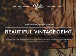 Cabin – A Beautiful Vintage-Inspired Theme