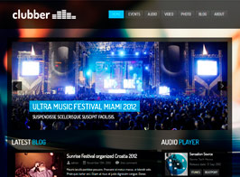 Clubber – Events & Music WordPress Theme