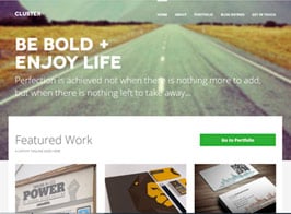 Cluster – A Bold Portfolio WordPress Theme