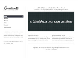 Coalition – One Page WordPress Portfolio