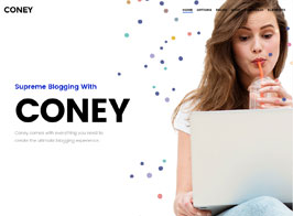 Coney – A Trendy Theme for Blogs and Magazines