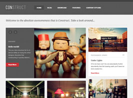 Construct , a Responsive WordPress Blog/Folio Theme